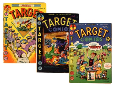 (3) Novelty Press Target Comics Issues