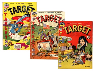 (3) Novelty Press Target Comics Issues