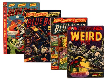 (4) Blue Bolt Comics Issues
