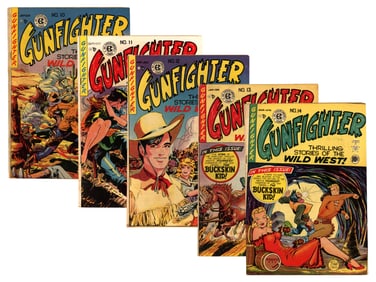 (5) EC Comics Gunfighter Issues