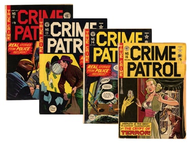 (4) EC Comics Crime Patrol Issues