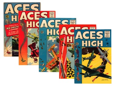 (5) EC Comics Aces High Issues