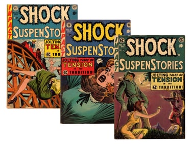 (3) EC Comics Shock SuspenStories Issues