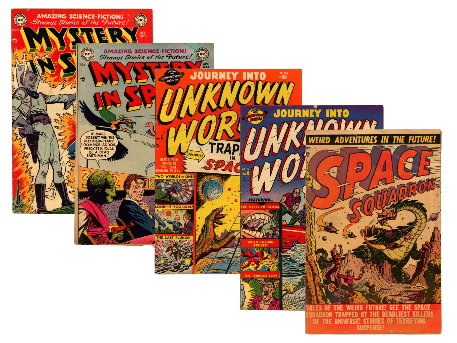 (5) Atlas & DC Space Related Comic Book Issues (1 of 6)