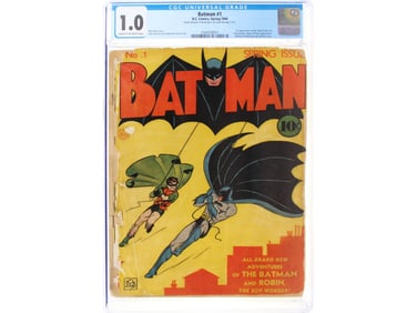 DC Comics Batman #1 CGC 1.0