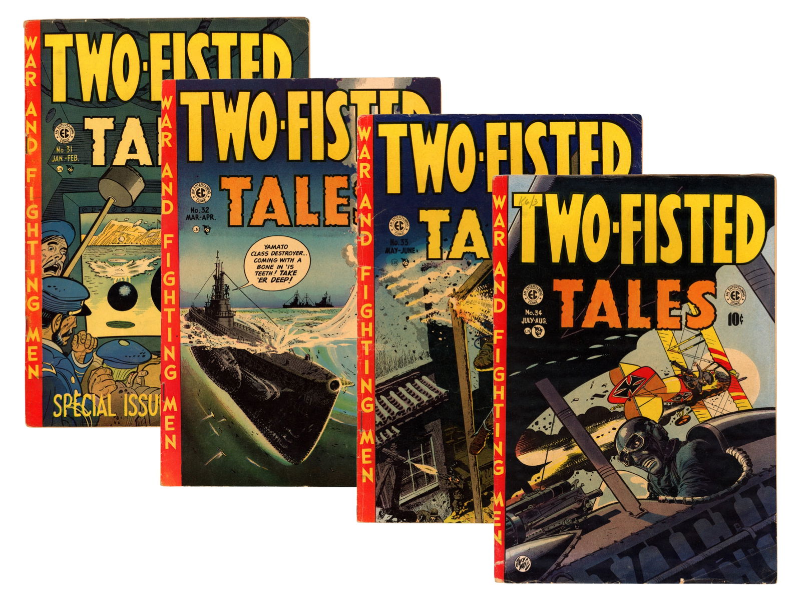 (4) EC Two-Fisted Tales Issues (1 of 5)