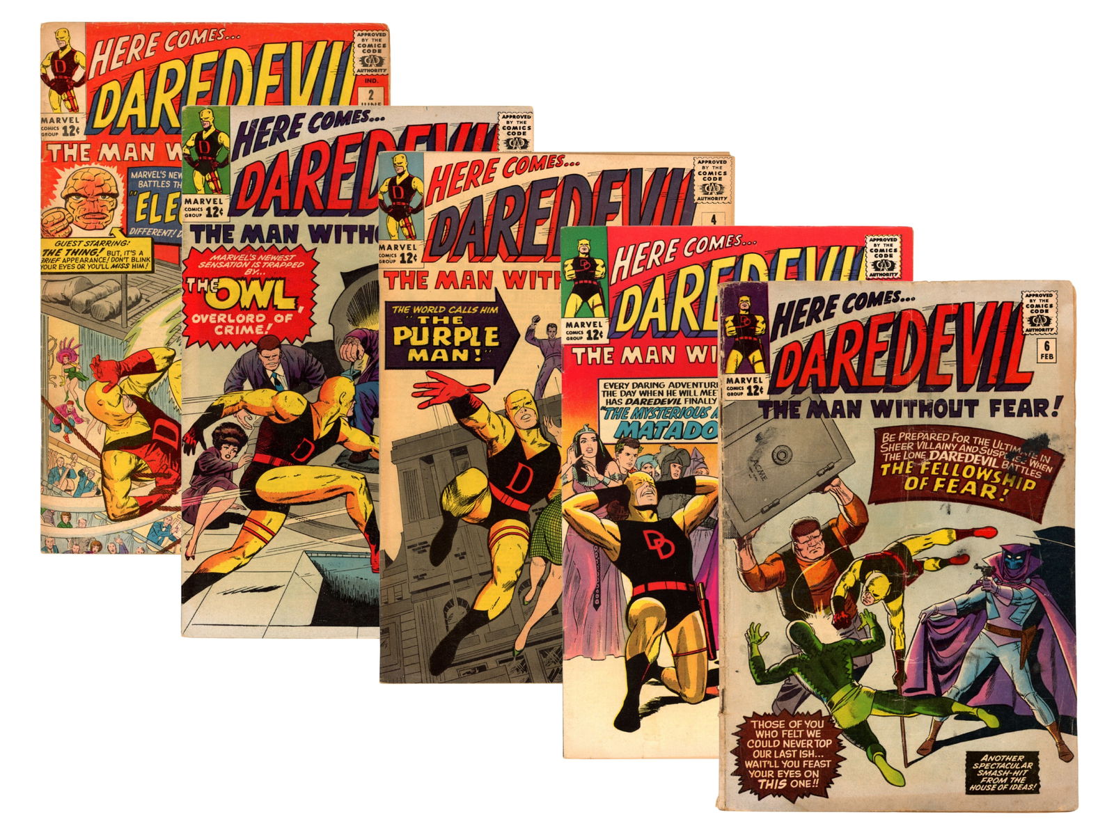 (6) Marvel Comics Daredevil Early Issues (1 of 6)
