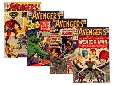 (4) Marvel Comics The Avengers Early Issues
