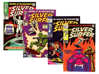 (4) Marvel Comics Silver Surfer Early Issues