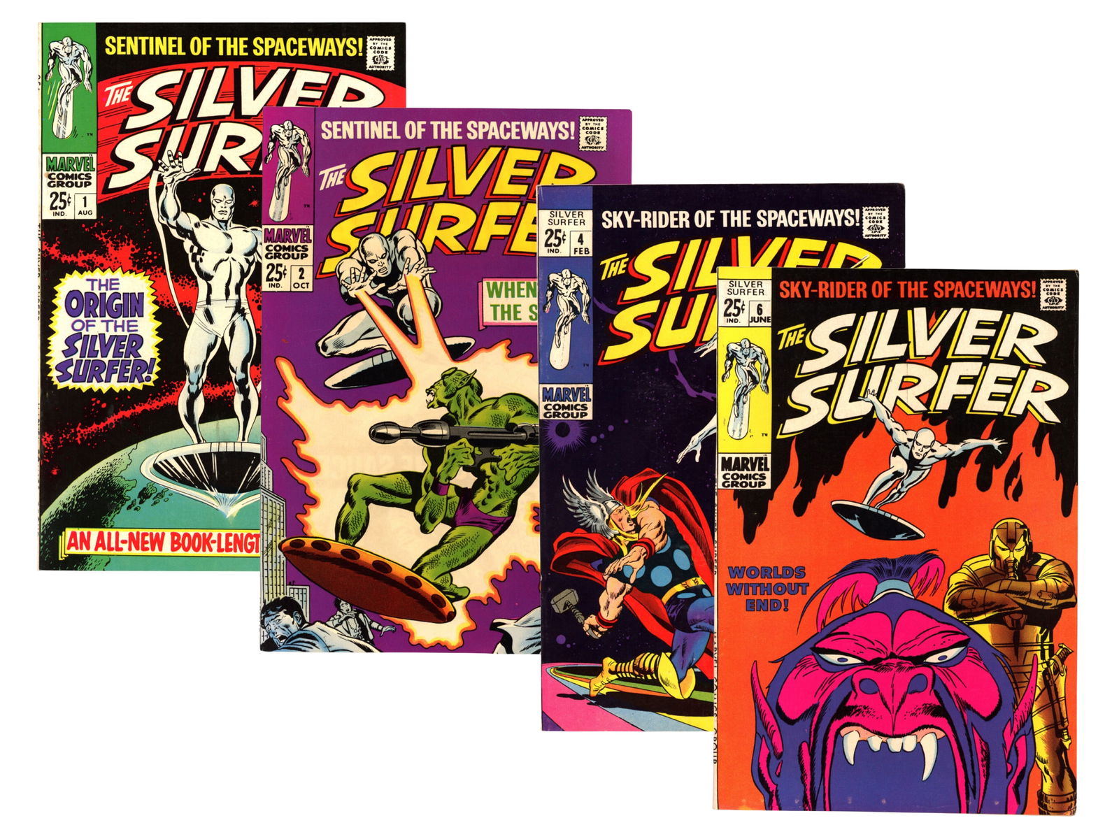 (4) Marvel Comics Silver Surfer Early Issues (1 of 5)