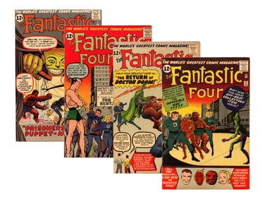 (4) Marvel Comics Fantastic Four Early Issues