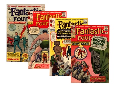 (4) Marvel Comics Fantastic Four Early Issues