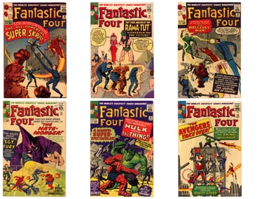 (6) Marvel Comics Fantastic Four Early Issues