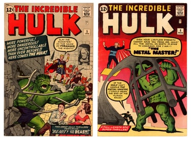 (2) Marvel Comics Incredible Hulk Early Issues
