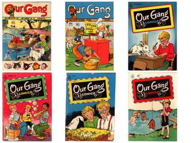 (9) Dell Publishing Our Gang Comic Issues