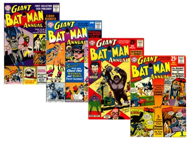 (4) DC Batman Giant Annual Issues