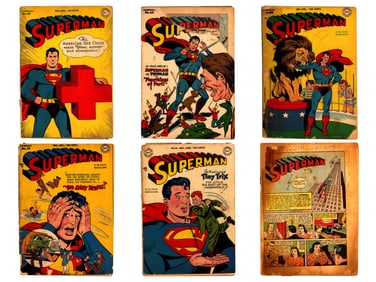 Superman Comics Long Box, Incl. Early Issues