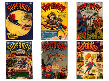 Superboy Comics Long Box, Incl. Early Issues