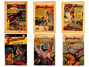 Sensation Comics & Wonder Woman Lot, DC