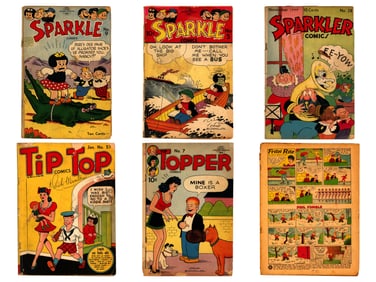 Ernie Bushmiller Long Box of Assorted Comics