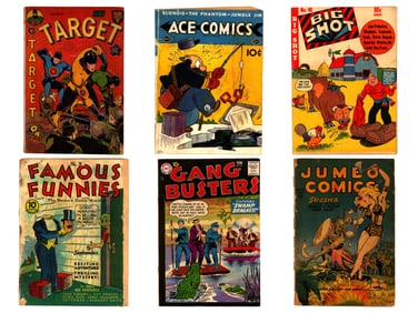 Short Box of Assorted Golden Age Comic Books