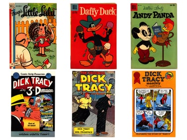 (4) Short Comic Boxes, Assorted Titles