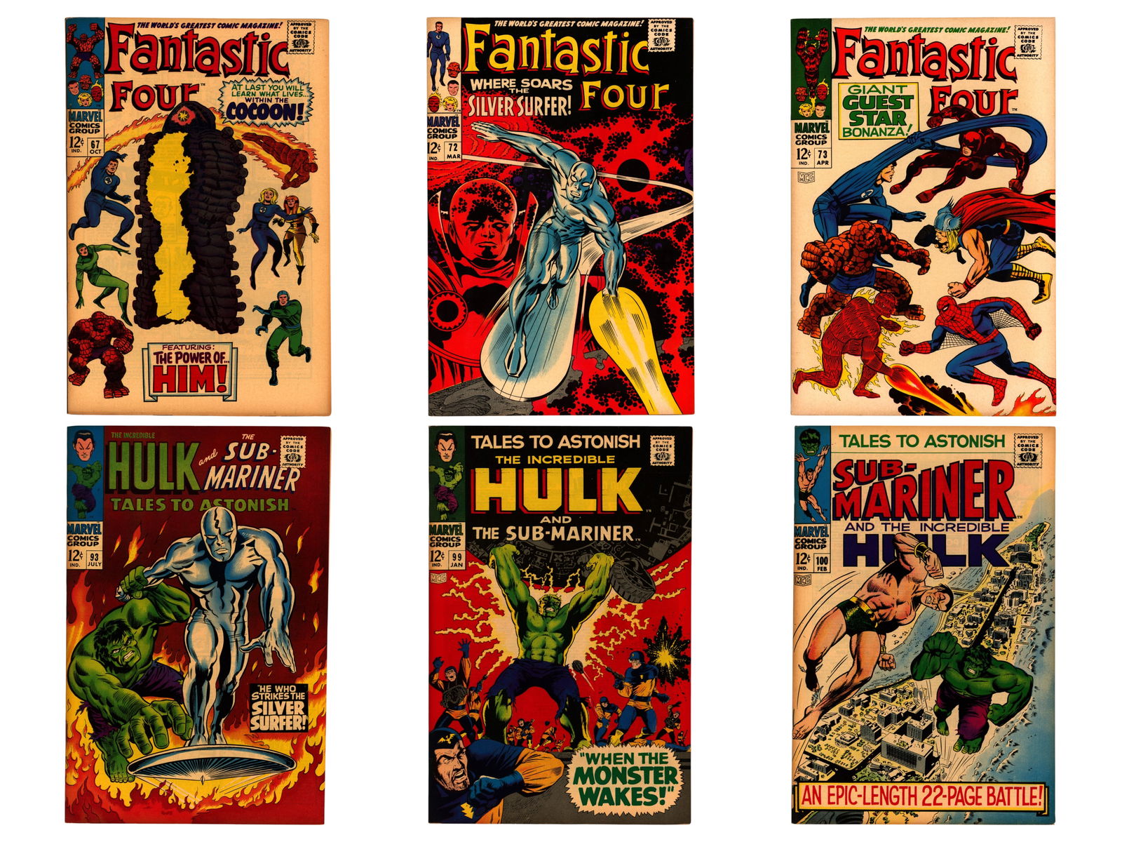 Marvel (10) Higher Grade Silver Age Books (1 of 2)