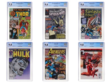 (9) High Grade Copper/Modern CGC Graded Comics