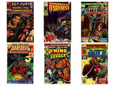 (2) Long Comic Boxes, Marvel & DC Titles
