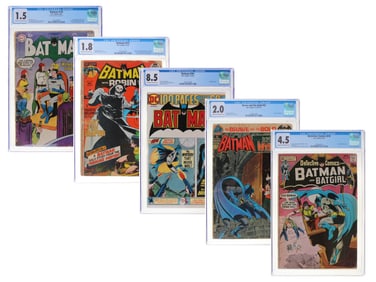 (5) Batman & Related CGC Graded Comics