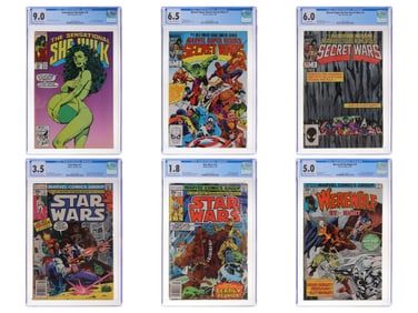 (6) Mixed Marvel Titles CGC Graded Comics
