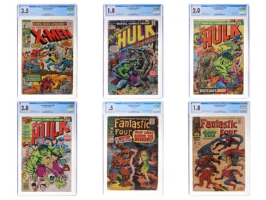 (9) Mixed Marvel Titles CGC Graded Comics
