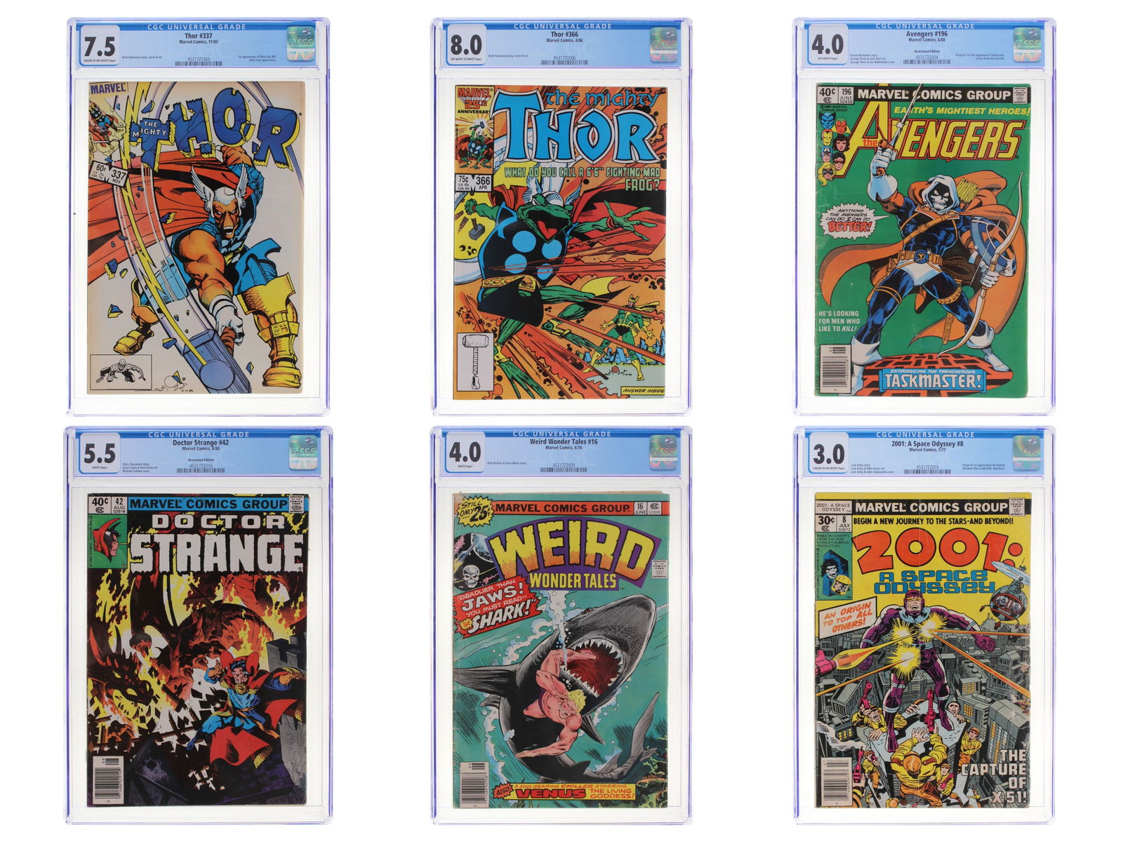 (8) Mixed Marvel Titles CGC Graded Comics (1 of 10)