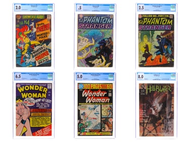 (9) Mixed DC Titles CGC Graded Comics