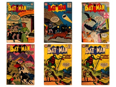 Silver Age Batman & Related Comic Lot, Low Grade