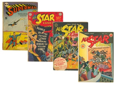 Golden Age D.C. Comic Lot (4) Books
