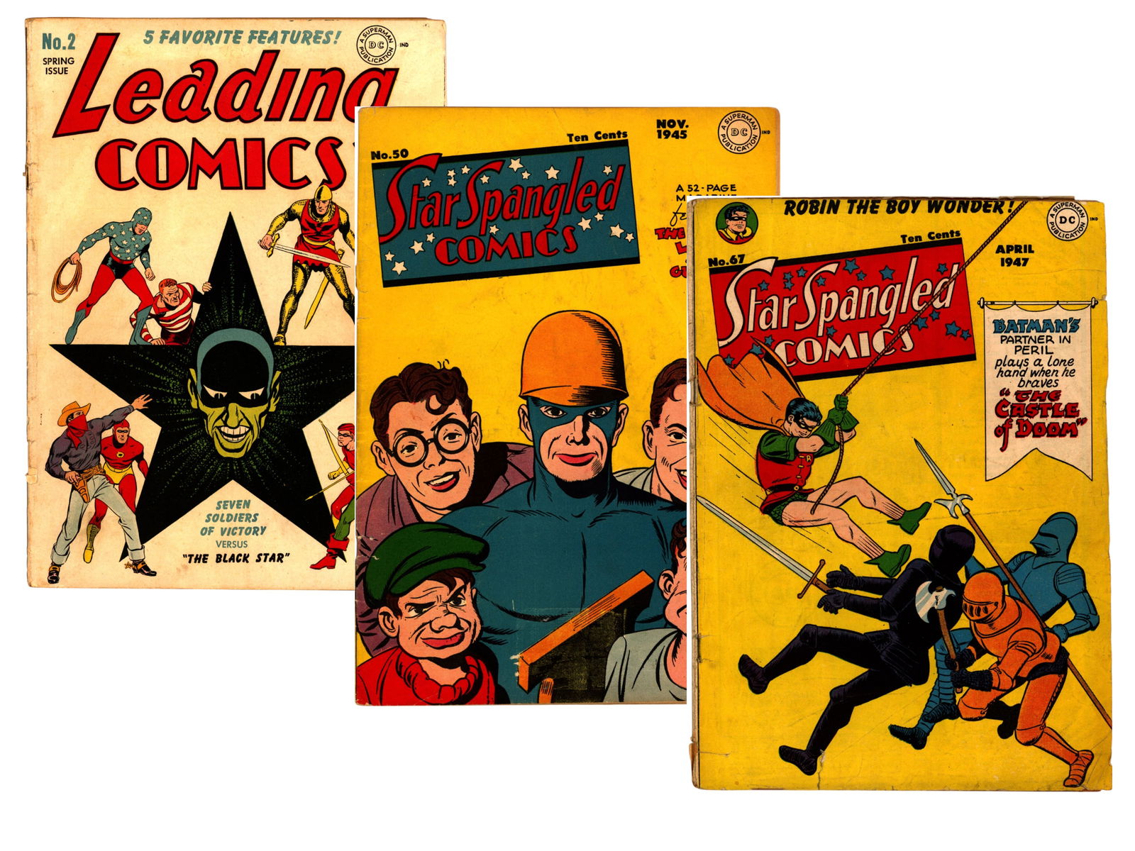 (3) Golden Age DC Comic Books (1 of 7)
