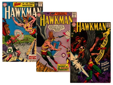 (3) DC Hawkman Comic Books