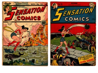 (2) Golden Age DC Sensation Comics