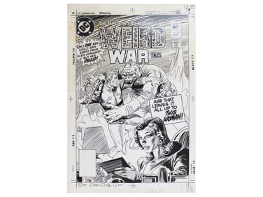 Joe Kubert Weird War Tales #123 Cover Art