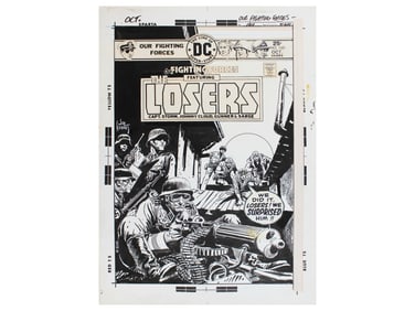Joe Kubert Our Fighting Forces #160 Cover Art