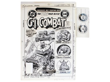 Joe Kubert GI Combat #249 Cover Art