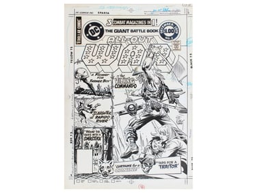 Joe Kubert All-Out War #2 Cover Art
