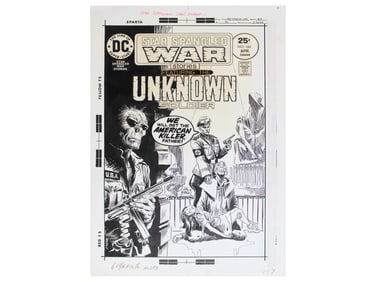 Joe Kubert Star Spangled War Stories #186 Cover