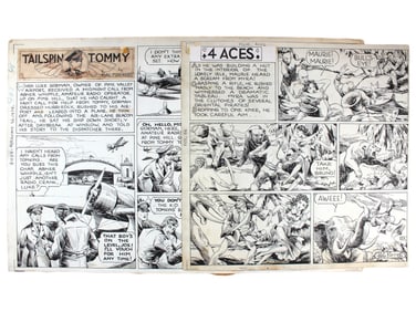 Hal Forrest Tailspin Tommy & Four Aces Sunday Page