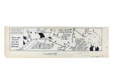 Rube Goldberg "Weekly Invention" Original (1940)