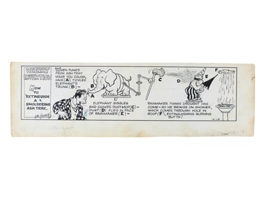 Rube Goldberg "Weekly Invention" Original (1940)