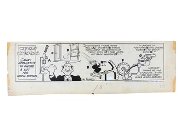 Rube Goldberg ?Weekly Invention" Original (1940)