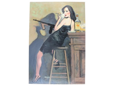 Ron Lesser - The Velvet Vixen, Original Painting