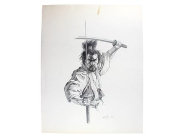 Henry Bismuth Original Illustration Toshiro Mifune